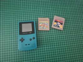 Nintendo Game Boy Color Teal with games