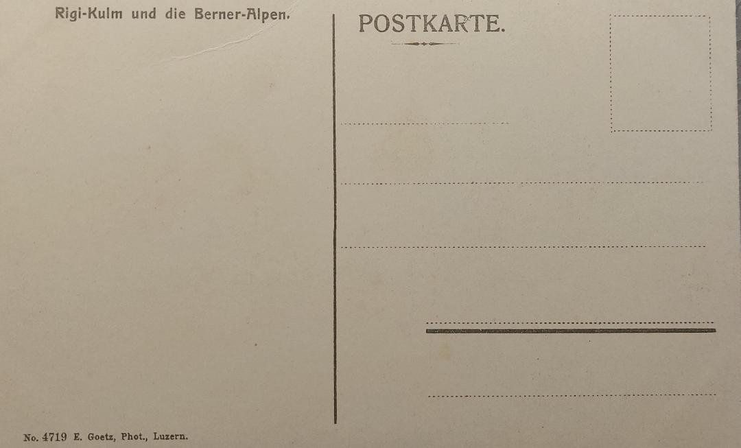 Ansichtskarten: RIGI-KULM & die Berner Alpen - 1911 – Gebraucht aus Delémont von Domdom1 1