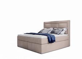 Luxus Polsterbett 180x200cm Beige Designer Hotelstil Neu