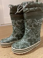 Dinosaurier Gummistiefel Gr. 26 Vertbaudet leicht gefüttert