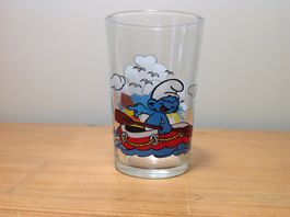 verre "a moutarde" Schtroumpfs 1983 / Schlümpfe Glas - N° 2