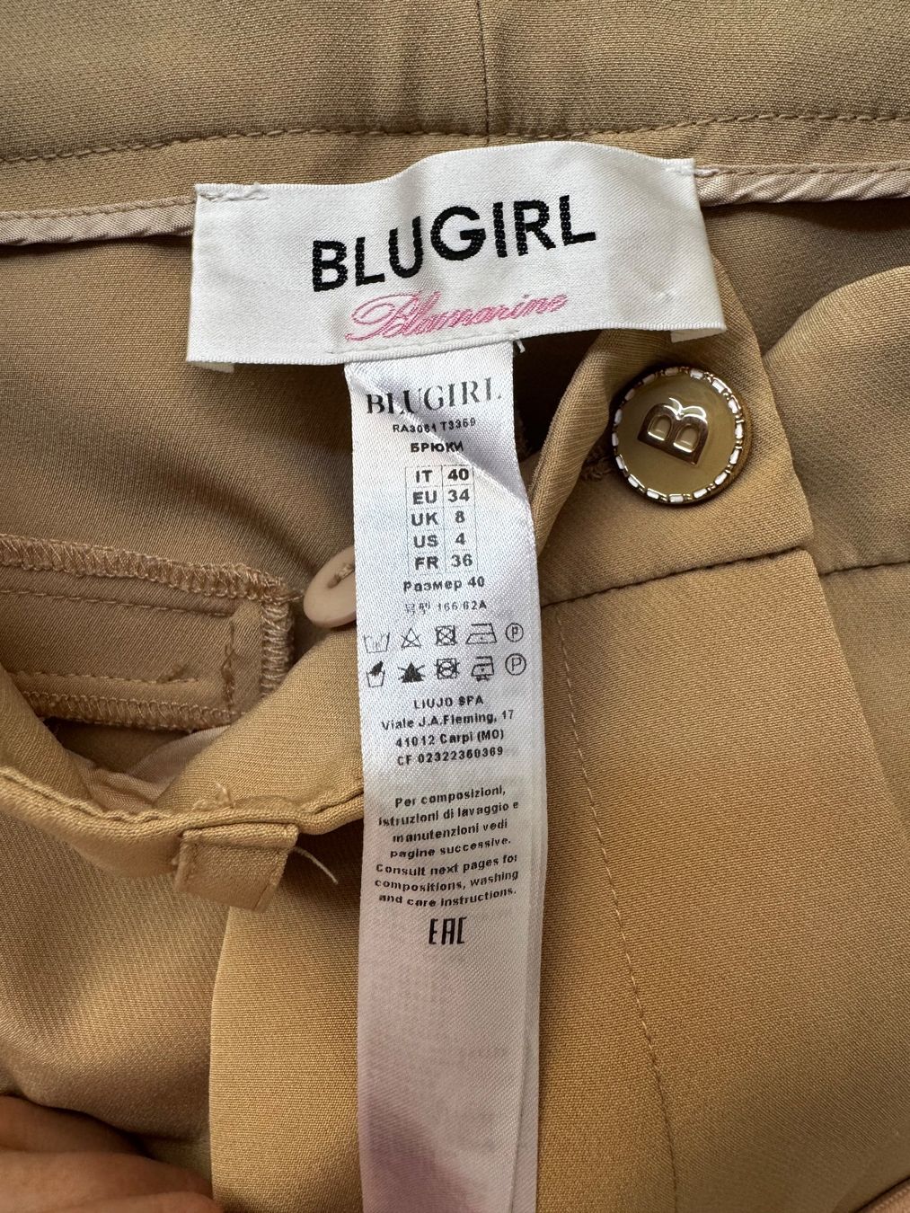 Pantalons: Pantalon 7/8 Blumarine Blugirl – Neuf (Voir description) à Echichens par unideks 3