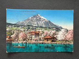 AK 1931Faulensee Pension Seeblick Stabstempel  (G3717)