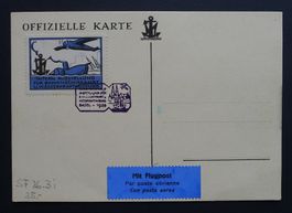 Flugspende Vignette Nr. 19 auf Offizieller Karte