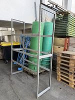 robustes Metallregal mit Nut für Holzplatten 170x60xH240cm