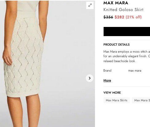 Max Mara Gonne: Max Mara Studio Rock / jupe .38 – Usato da Collonges venduto da arashee 1