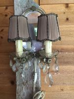 Antike Wandlampen mit Spiegel, 2 Stk. - Vintage Charme!