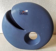 Vase modernist blau bleu bel Mondo by La Vida  H. 16 cm