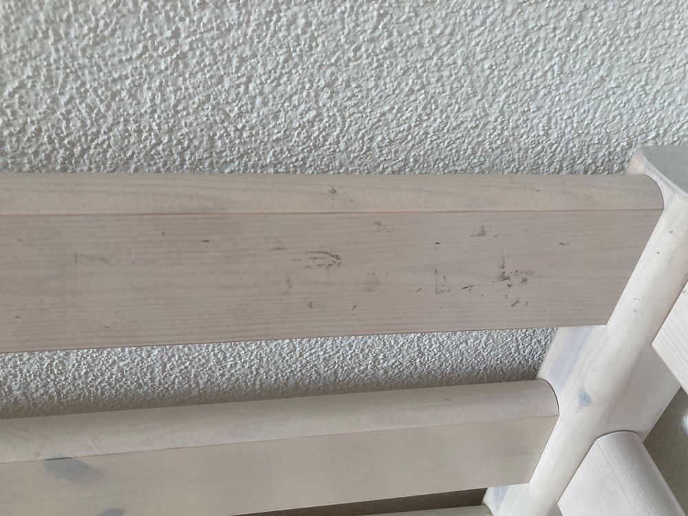 Flexa Bett Classic White inkl. Erhöhung zum Halbhochbett (Gebraucht) in ...