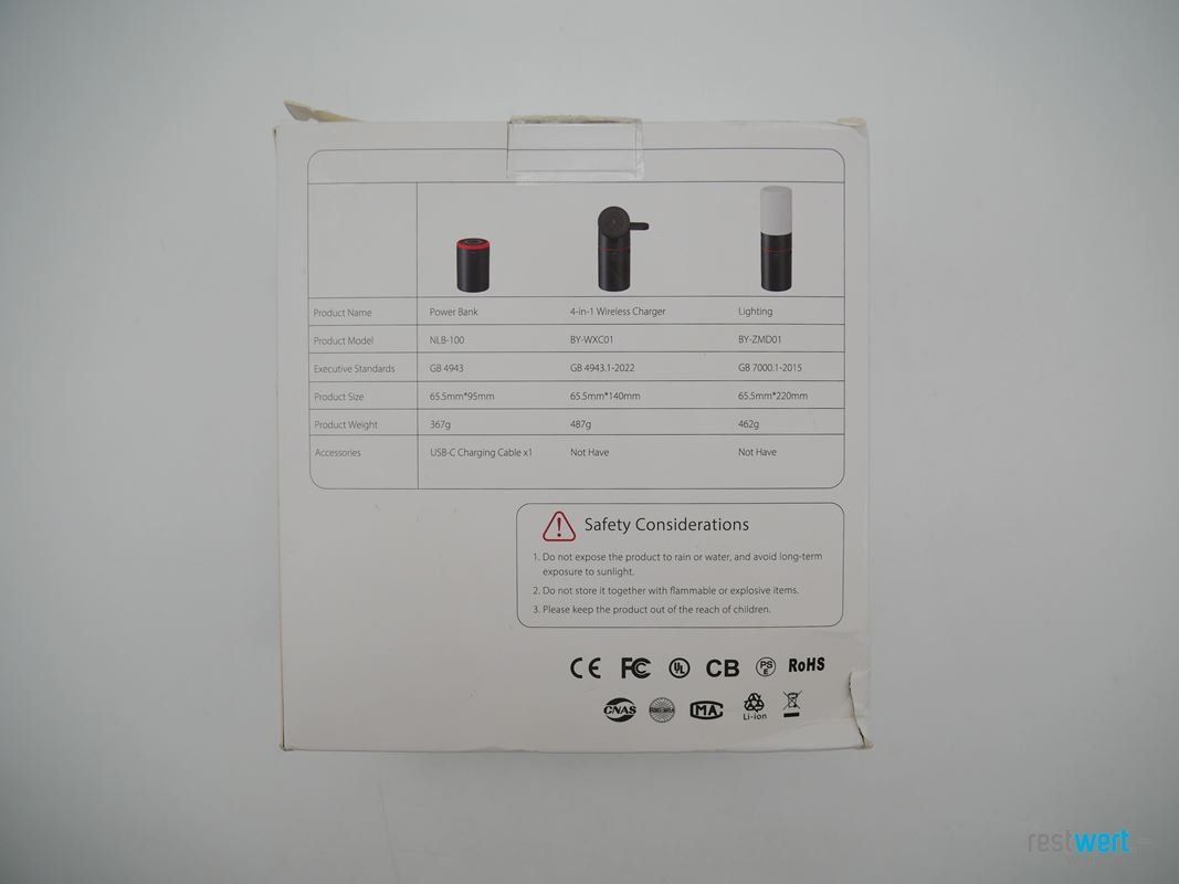 Caricabatterie: NONAME Multifunktionales Powerbank Set – Nuovo (secondo la descrizione) da Winterthur venduto da Restwert_Winterthur 3