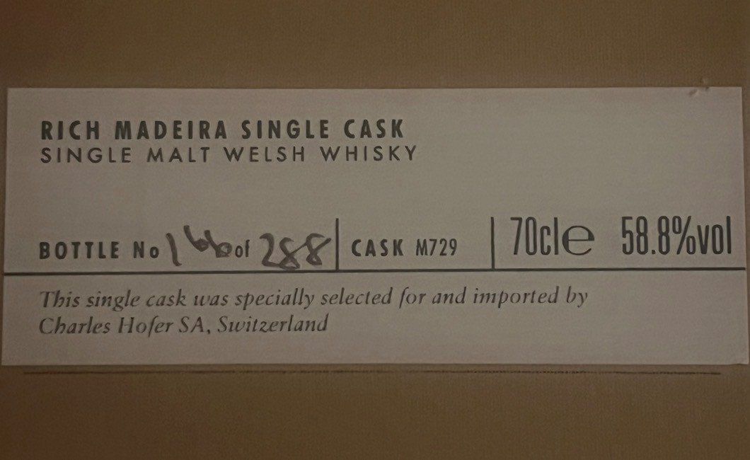 Bevande alcoliche: Whisky Penderyn Single Cask 58.8 % – Usato da Arlesheim venduto da Schlumpf12345