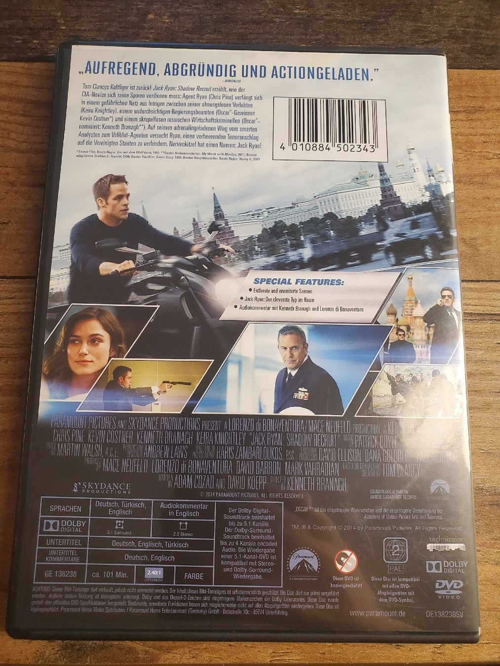 Alle DVDs: Jack Ryan: shadow recruit DVD – Gebraucht aus Weinfelden von RobsFortune 2