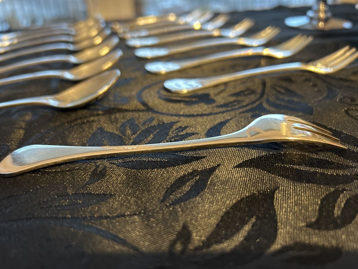 Rosenthal Set di posate: 8 Rosenthal Silber Kaffeelöffel + 8 Kuchengabeln – Usato da Affoltern am Albis venduto da TanGotan 6