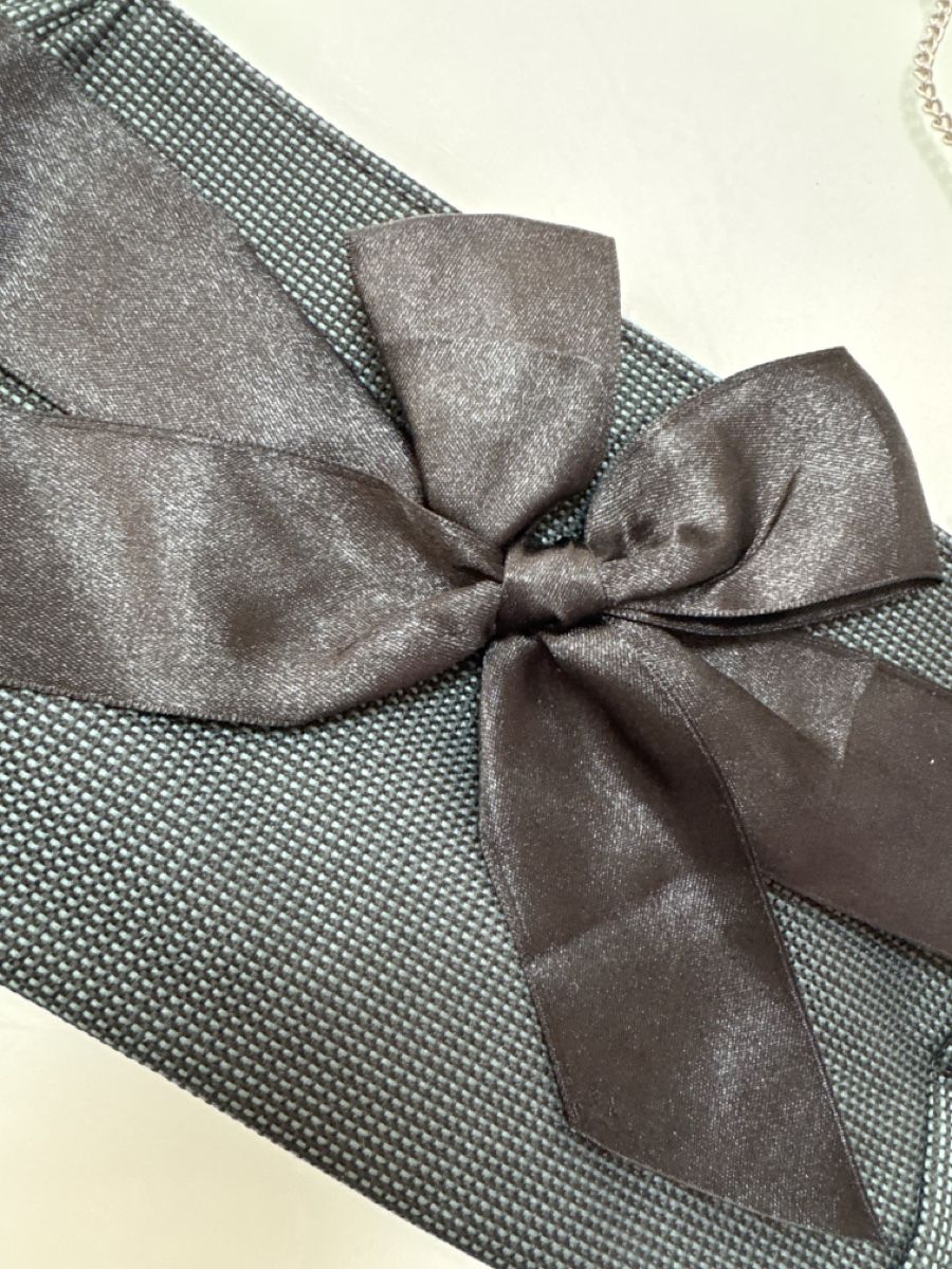 Borse da donna: Neue elegante Handtasche mit schwarzer Schleife – Nuovo (secondo la descrizione) da chur venduto da merygori 1