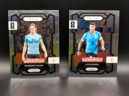 Cavani / Suarez - Panini Prizm Monopoly - Uruguay