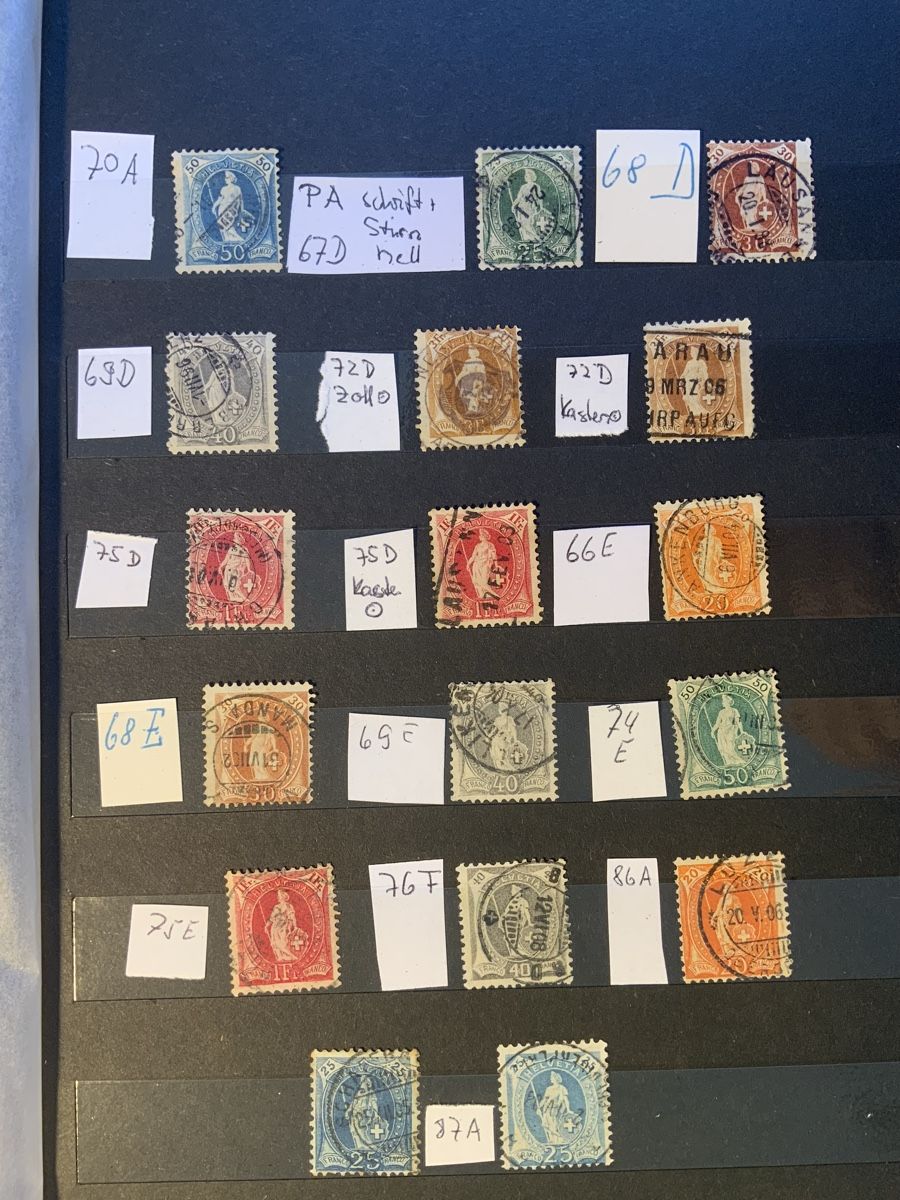 Alle Briefmarken: Stehende Helvetia – Gebraucht aus Binningen von chr_cr5n
