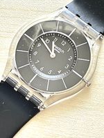 Swatch Skin Uhr schwarz transparent 