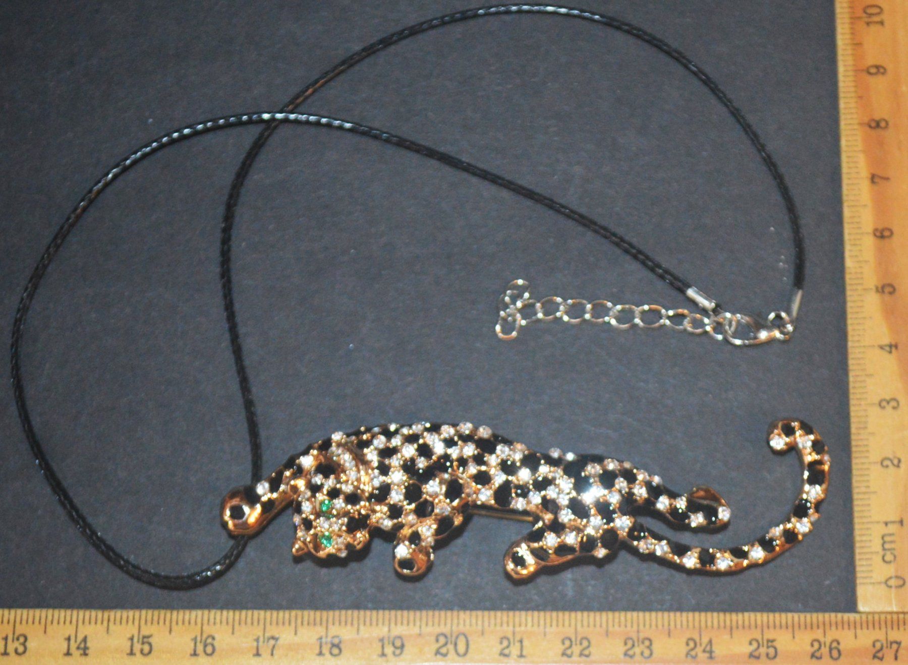 Spille & Fermagli: Brosche oder Halskette C-372 – Leopard - Strass Steine – Nuovo e nell'imballaggio originale da Goldiwil (Thun) venduto da han_v5b7 5