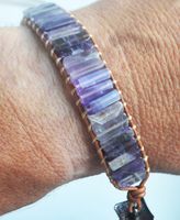Armband E-05 – Amethyst verstellbar