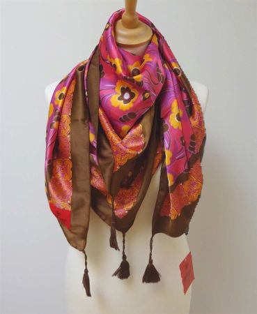Erfurt - Foulard - Blumenprint - ca. 103 x 103 cm