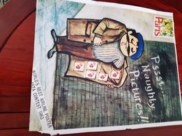 7 Vintage Airline Poster 1963, Top Zustand, Rarität!