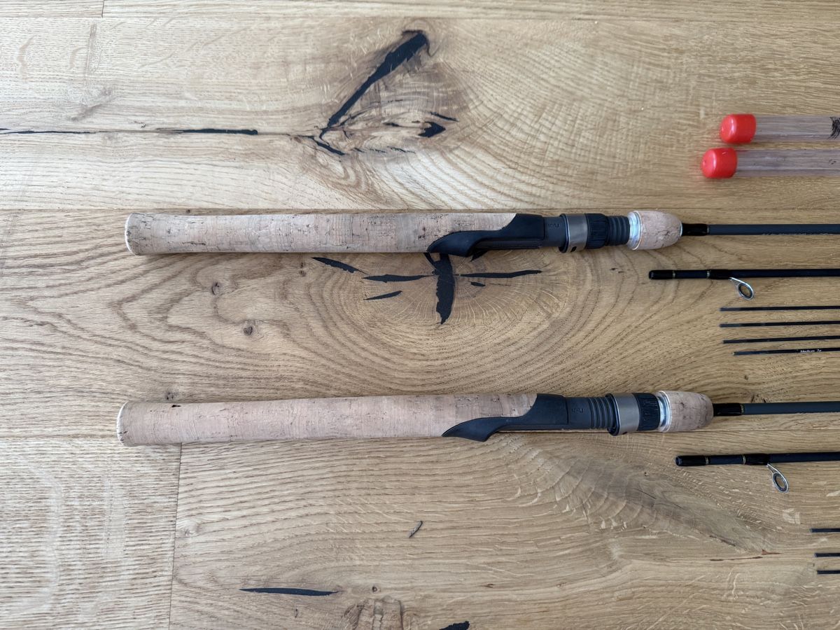 Stucki Thun Canne da pesca: Felchenruten 2x Stucki De Luxe Coregone 240 – Usato da Thun venduto da tscheune 1