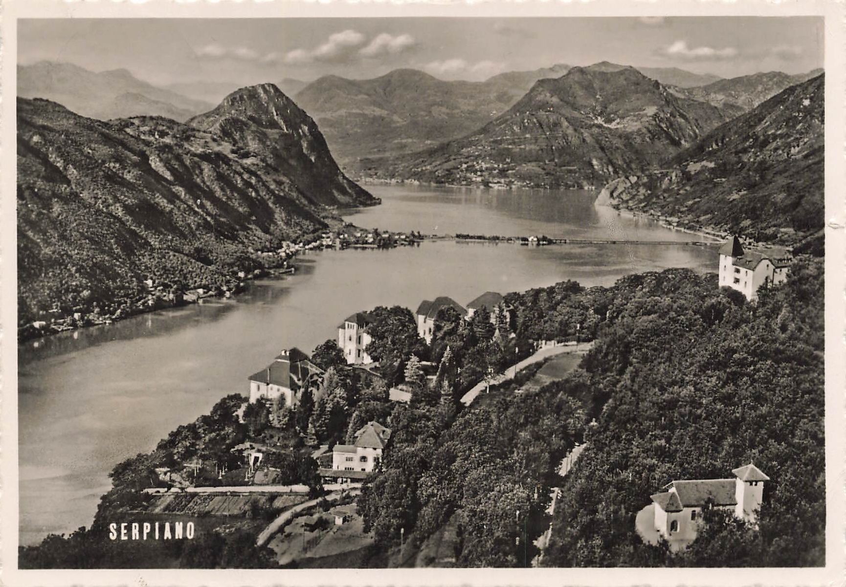 Cartoline postali: Serpiano formato grande – Usato da Biasca venduto da Blenio71