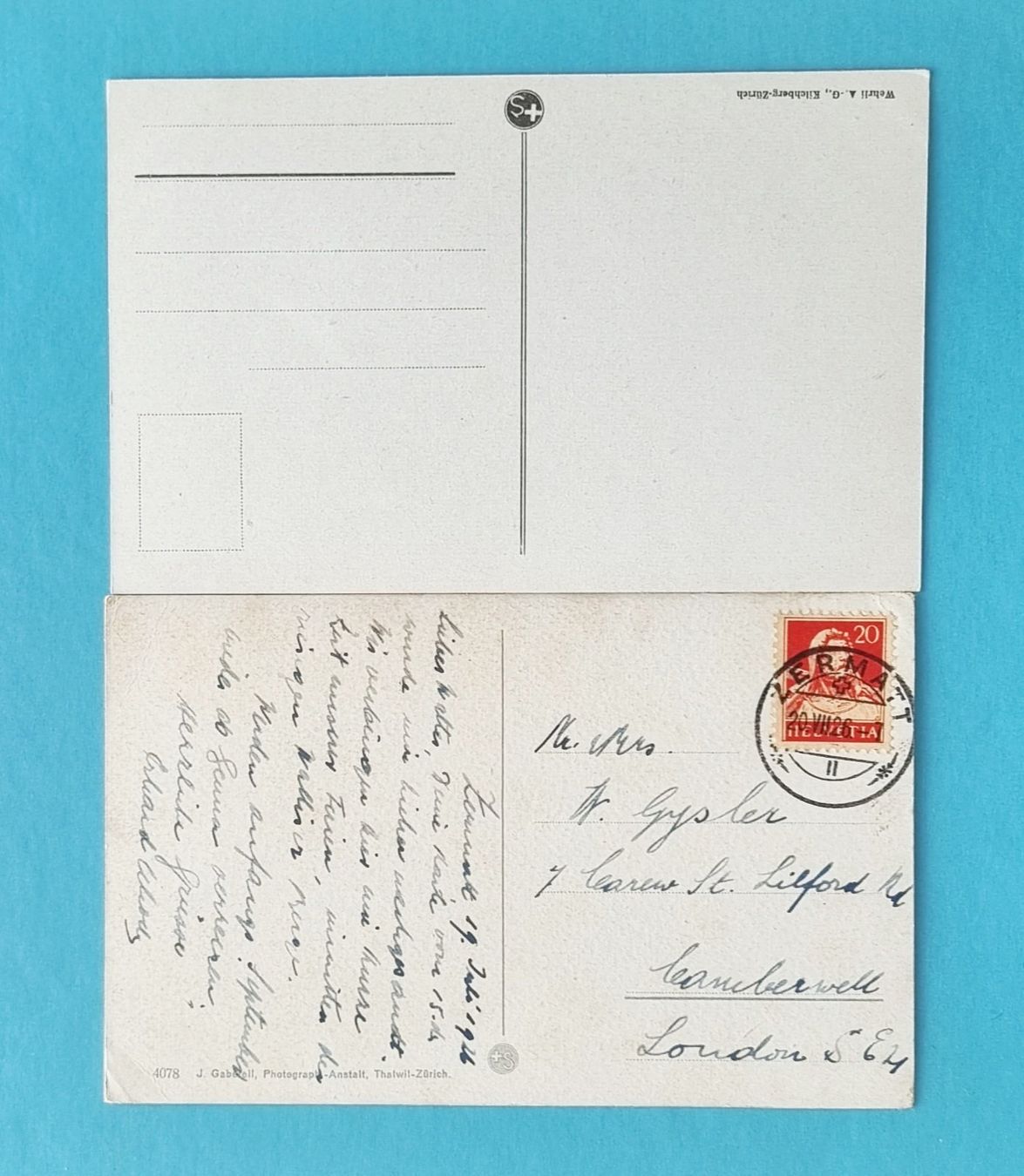 Cartes postales: Zermatt - Matterhorn – D'occasion à Rothrist par RROENK 1
