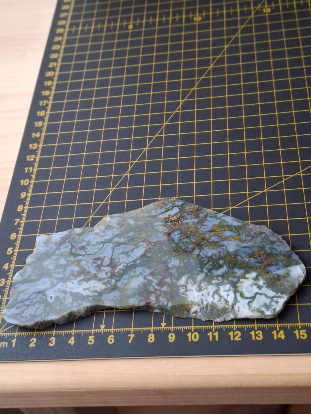 Mineralien & Heilsteine: Moosachat- Platte – Gebraucht aus Zwieselberg von Halifaxmendusli 2