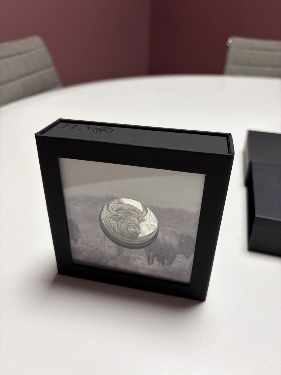 Alle Münzen: Mongolischer Bison Wilde Mongolei 1 Oz Silbermünze – Neu und originalverpackt aus Zürich von TheSwissCoin 1