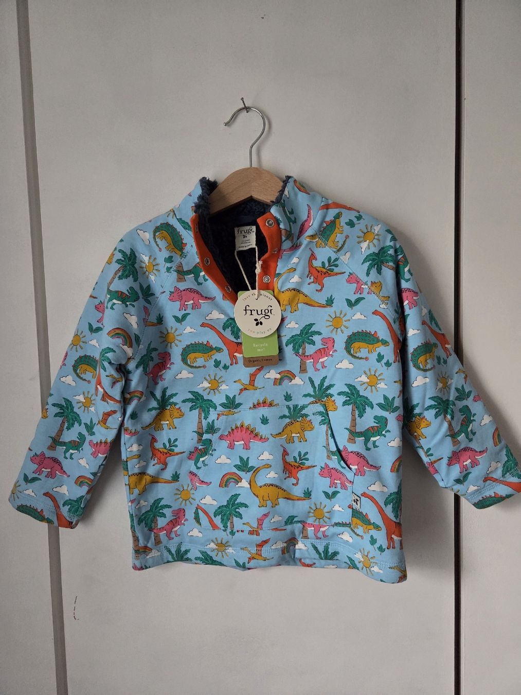 Frugi Pullover & Sweatshirts: Frugi Kinder Pullover Dino Print Grösse 98-104 NEU – Neu (gemäss Beschreibung) aus Derendingen von kar_kwm8