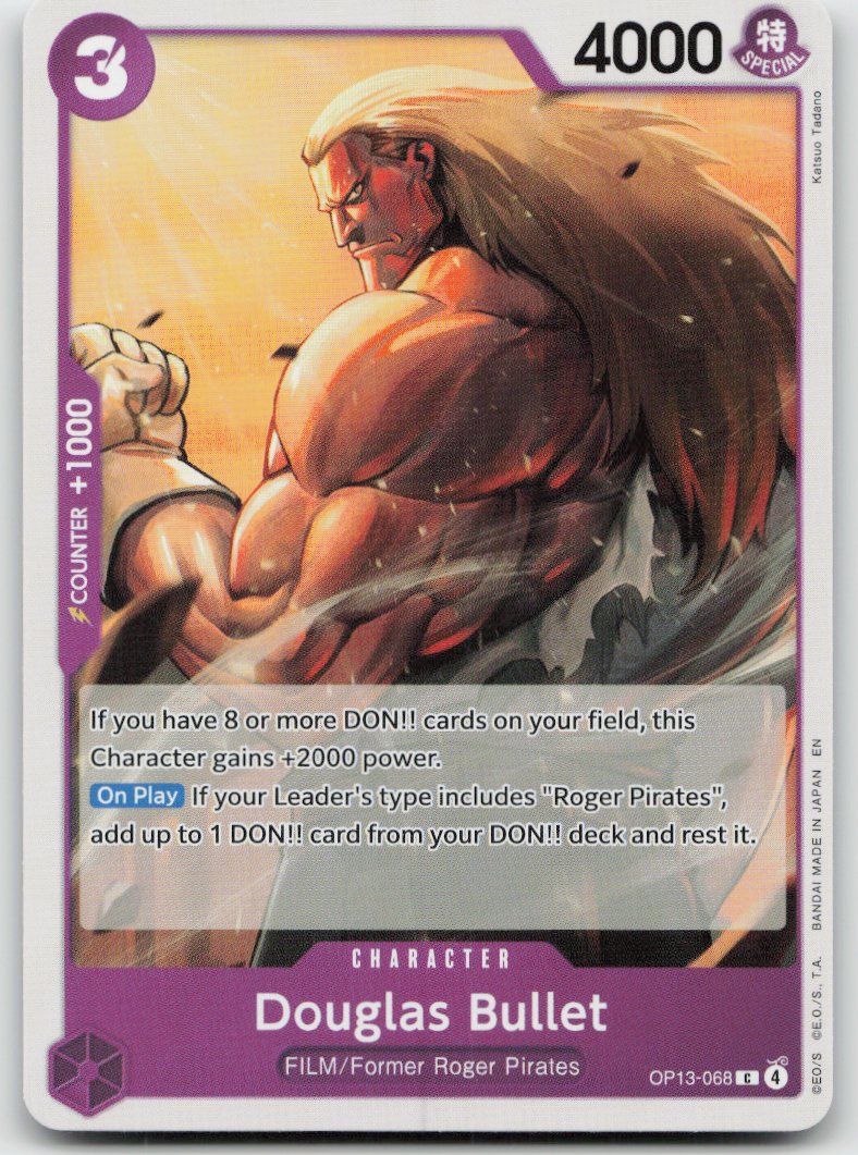 Bandai Carte collezionabili: One Piece Douglas Bullet OP13-068 C – Usato da Lugano venduto da VlaseCard