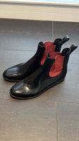 Elegante schwarze Gummistiefel Gr. 39