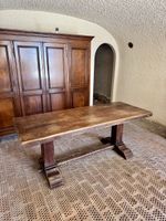 Table de carnotzet ancienne – bois massif – 200 cm