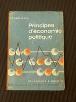 Libro Principi d'economia politica Richard Meuli 1962