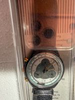 Swatch Chronograph Uhr schwarz