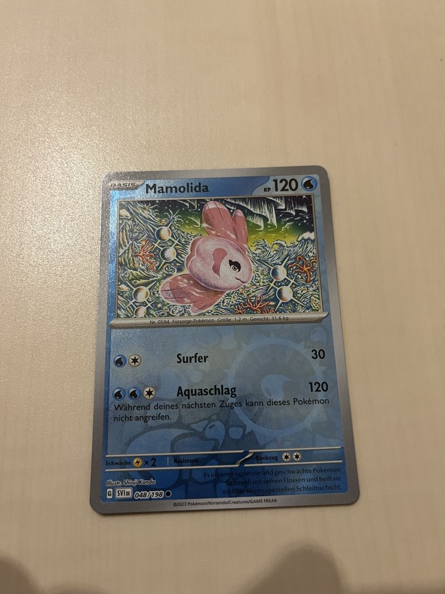 Pokémon Carte collezionabili: Mamolida SVI 048 Reverse Holo DE – Nuovo (secondo la descrizione) da Aarburg venduto da Barnetta07