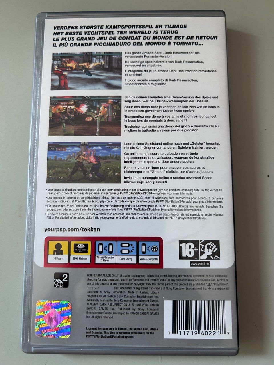 Sony Giochi: Tekken: Dark Resurrection per Sony PSP – Usato da Giubiasco venduto da LorisVale 1