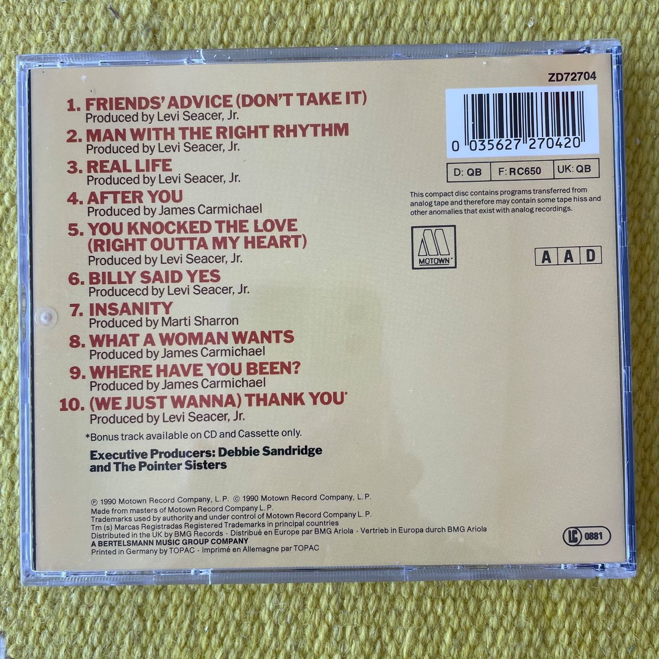 CDs: POINTER SISTERS-RIGHT RHYTHM – Gebraucht aus Rorschacherberg von CD-Roli 1