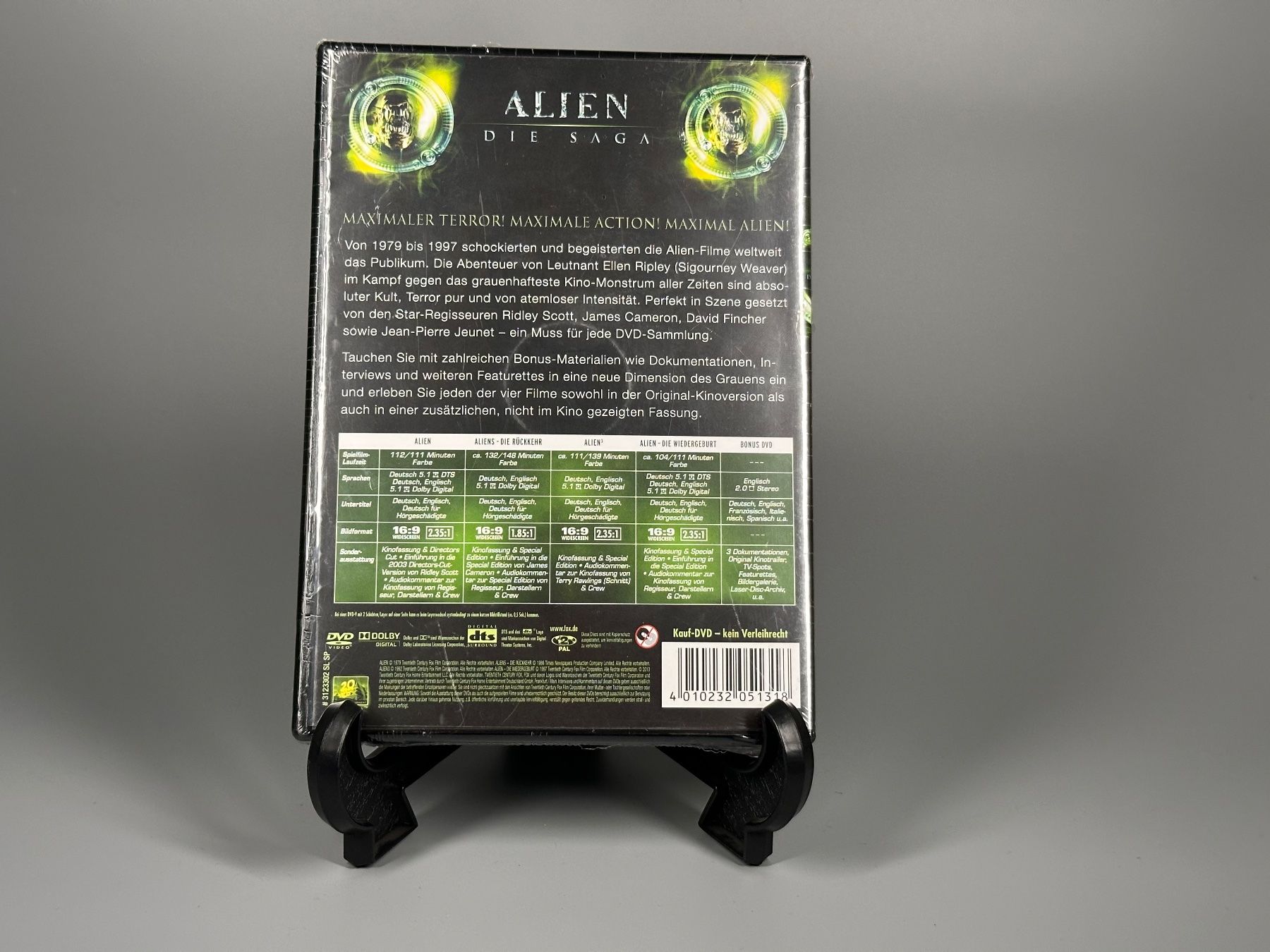 Alle DVDs: DVD - Alien die Saga, 4 Filme – Neu und originalverpackt aus Schinznach Dorf von  1