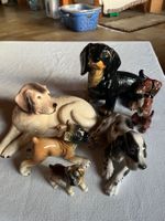 Hübsche Hunde-Figuren-Sammlung, 6 Stück, Top Zustand!