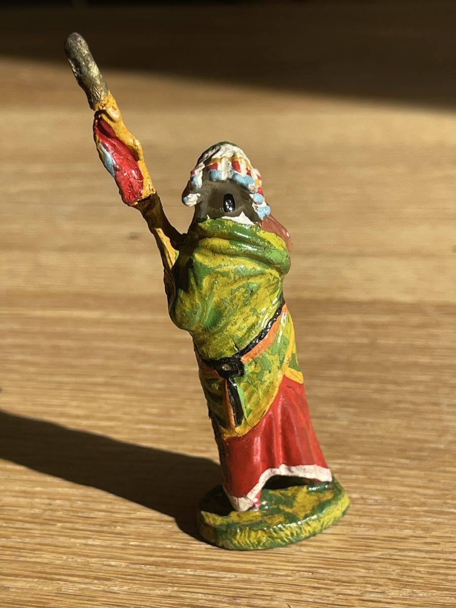Elastolin Spielzeuge: Elastolin Figur Indianer mit Pfeife bemalt gebraucht – Gebraucht aus Basel von torthum 1