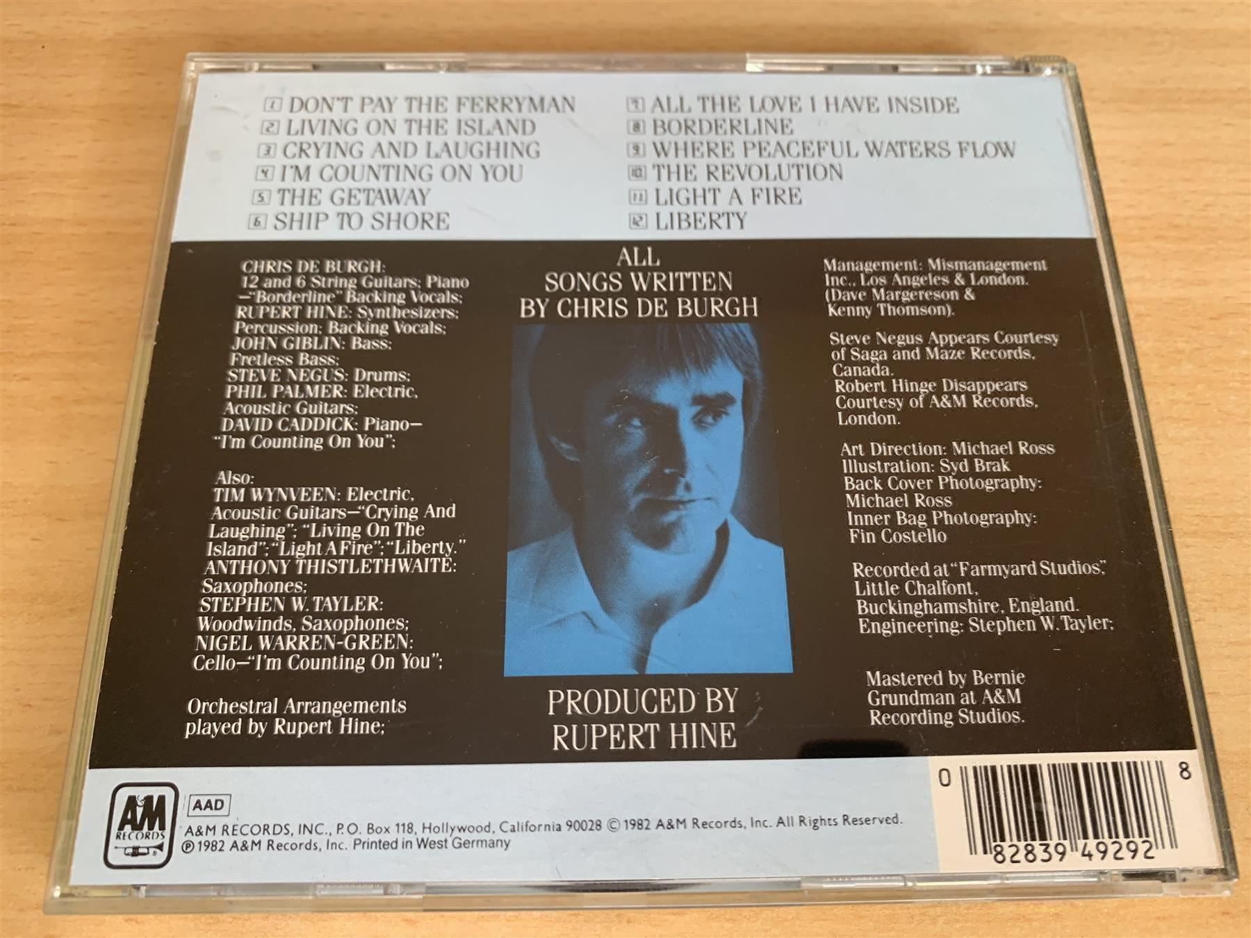 CD: Chris de Burgh – The Getaway – Usato da Rikon im Tösstal venduto da Alpenmutz 1
