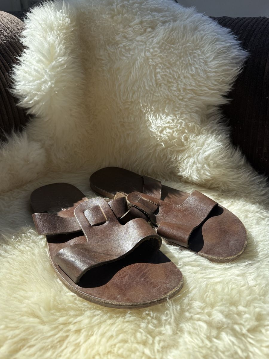 Scarpe da uomo: Bodrumlu Handgefertigte Sandalen, braun. Size 43 – Usato da Biel/Bienne venduto da lichterhoh 1
