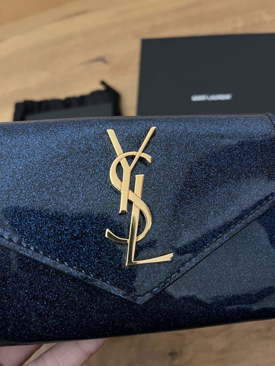 Saint Laurent Brieftaschen: YSL ✨Glitter Wallet Blue ✨NEW! – Neu und originalverpackt aus Windisch von bymarikaa 1