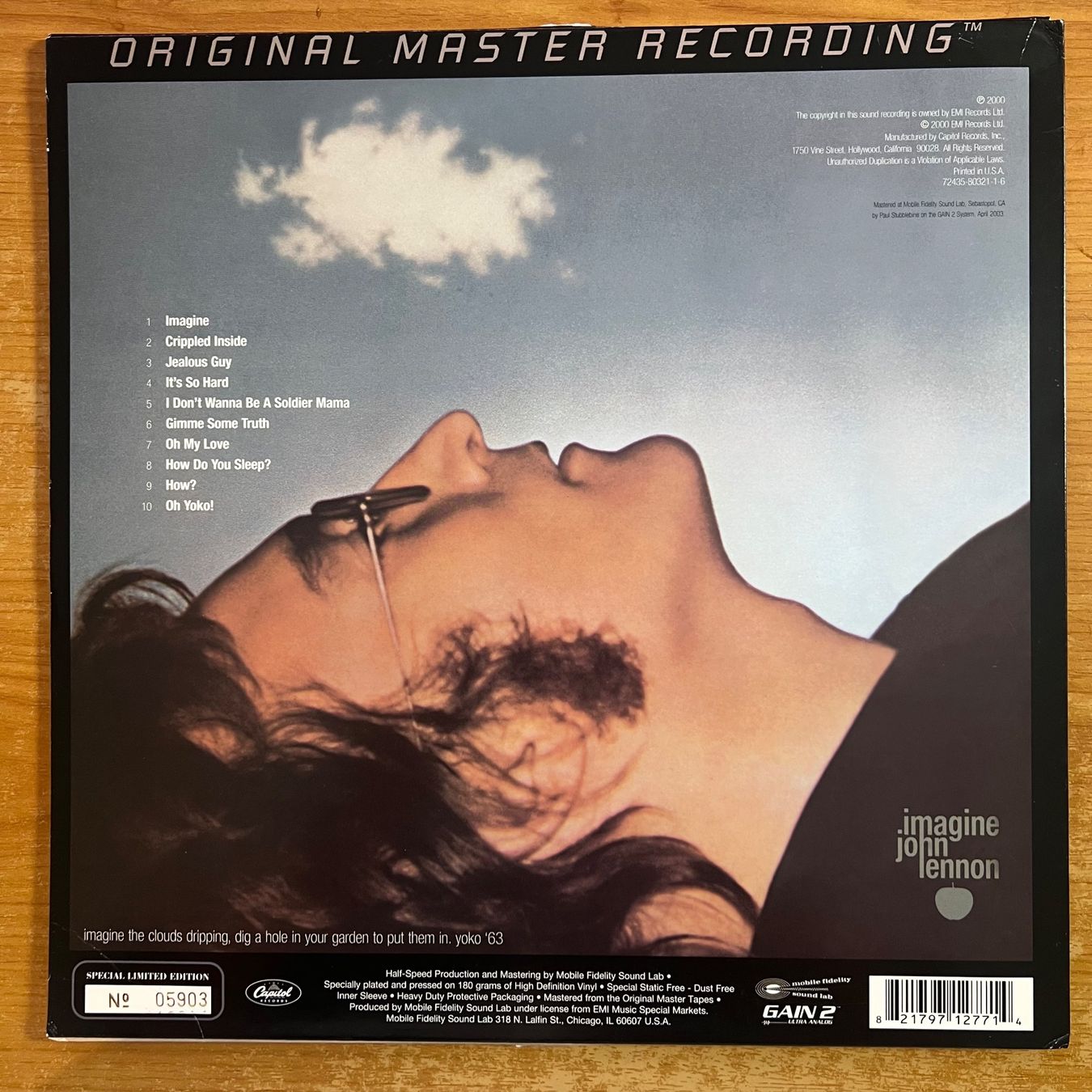 Dischi in vinile: John Lennon - Imagine / Audiophile MFSL 2003 - TOP – Usato da Gais venduto da soundcave57 1