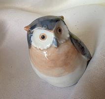 Eule Figur Porzellan Gobel wunder schön siehe Foto