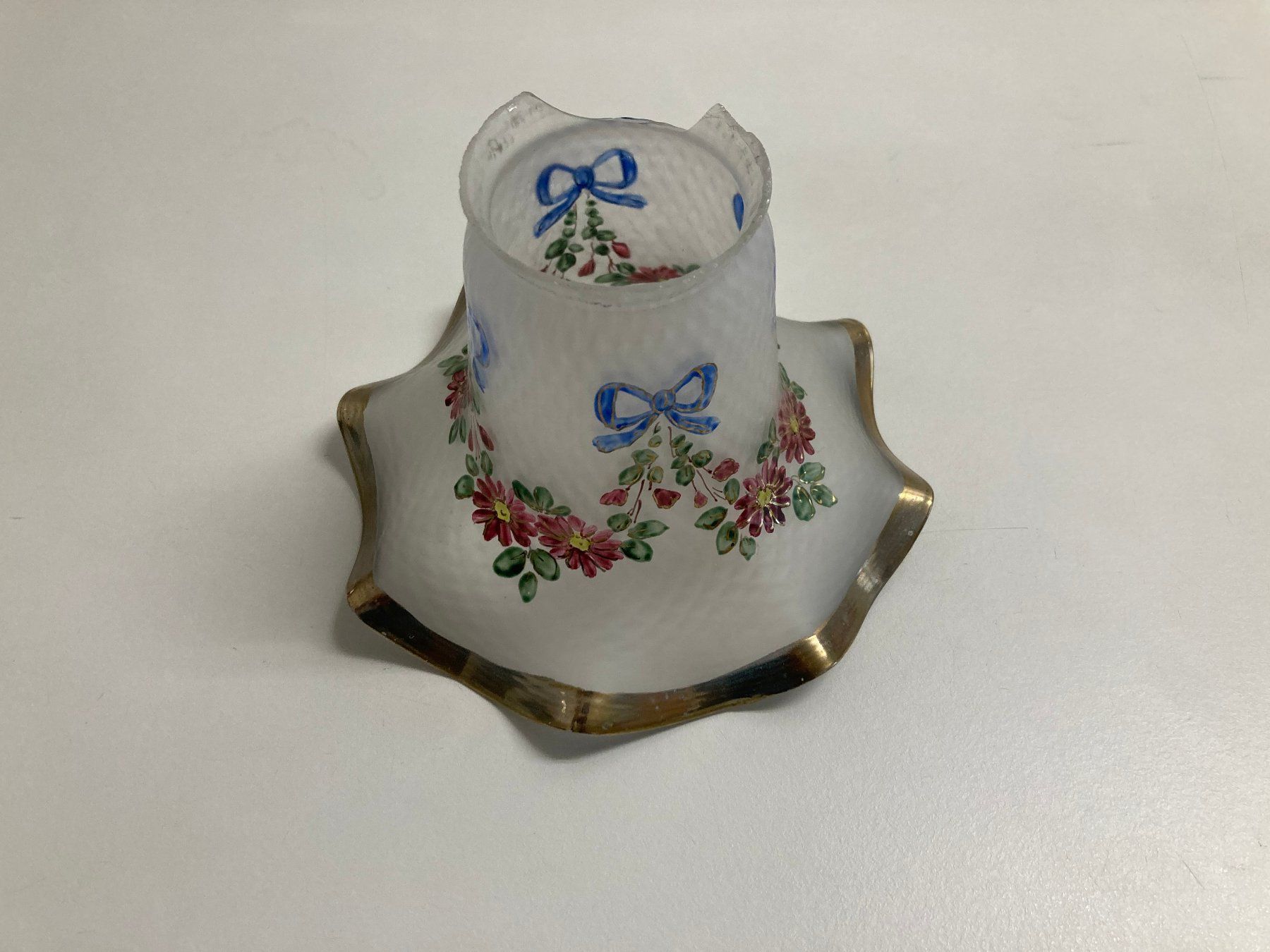 Lampenschirme: Vintage Lampenschirm Handbemalt – Gebraucht aus Weissbad von Hado42