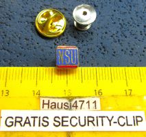 NSU AUTO/MOTO LOGO PIN WINZIG-KLEIN 6x6mm MIT SECURITY-CLIP