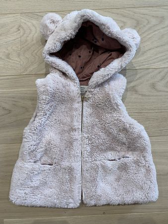 Jolie jaquette gilet sans manches Zara 12-18 mois fausse fou